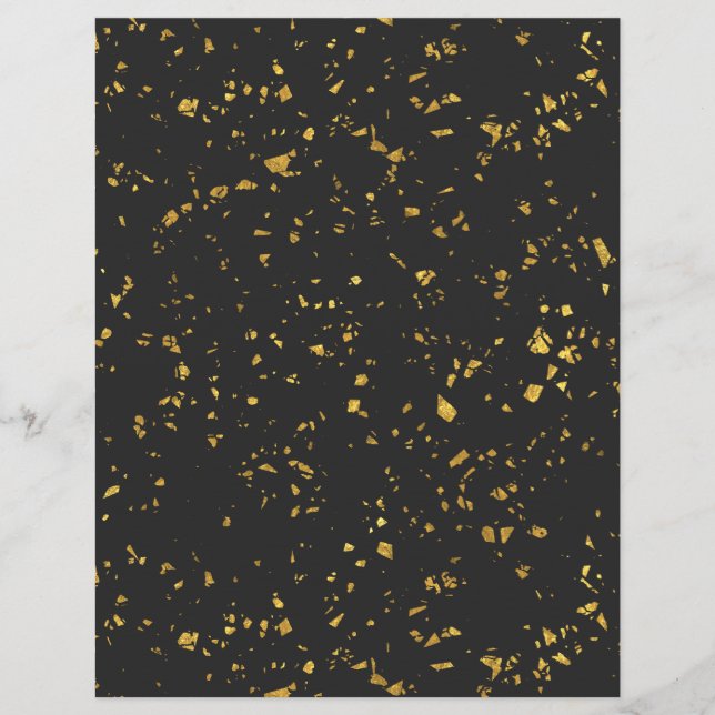 Gold Flecked Scrapbook Paper (Front)