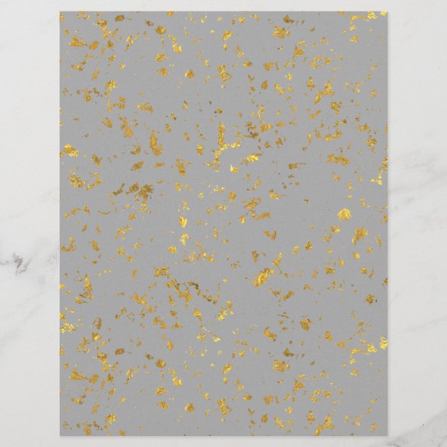 Gold Flecked Scrapbook Paper (Front)