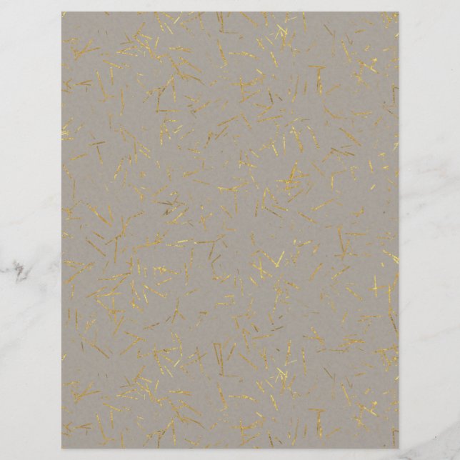 Gold Flecked Scrapbook Paper (Front)