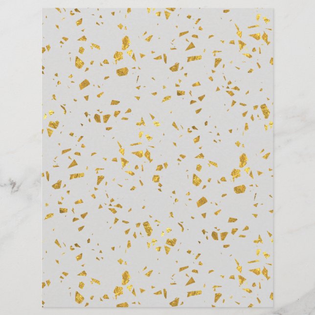 Gold Flecked Scrapbook Paper (Front)