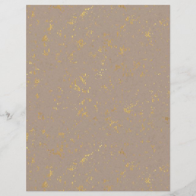 Gold Flecked Scrapbook Paper (Front)