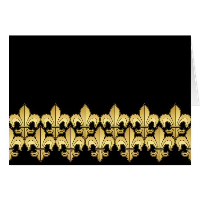 Gold Fleur de lis (Front Horizontal)