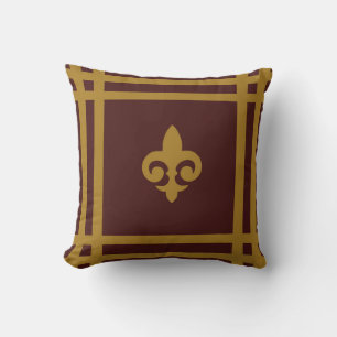 Gold Fleur-de-lis Cushion