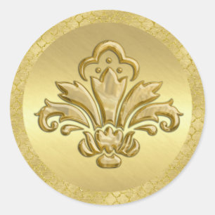 Gold Fleur de Lis Envelope Seal