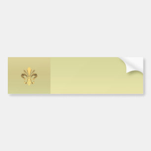 Gold fleur de lys bumper sticker