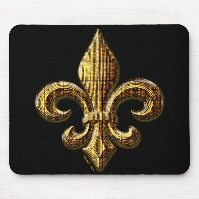 Gold Fleur Mousepad (Front)