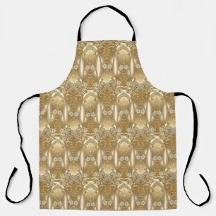 Gold Floral Apron