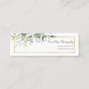 Gold Floral Boho Business Card Photography