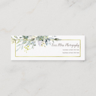 Gold Floral Boho | Business Card | Photography