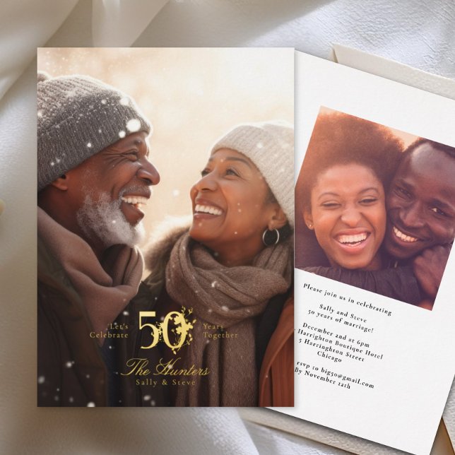 Gold floral embellished 50th Wedding Anniversary (Creator Uploaded)