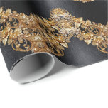 Gold Floral Embellishments Wrapping Paper<br><div class="desc">Beautiful Gold Floral Embellishments Wrapping Paper</div>