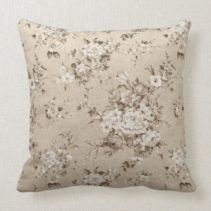 Gold Floral Luxury  Decorative Pillow