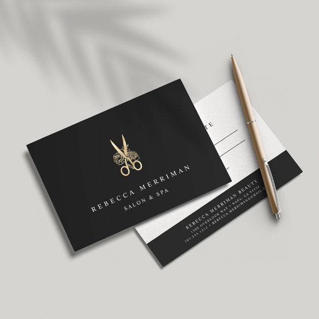Gold Floral Scissors | Salon Gift Certificate (Creator Uploaded)
