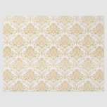 Gold floral vintage damasks tissue paper<br><div class="desc">Gold tones vintage floral damasks pattern with a white background.</div>