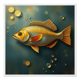 gold flounders poster