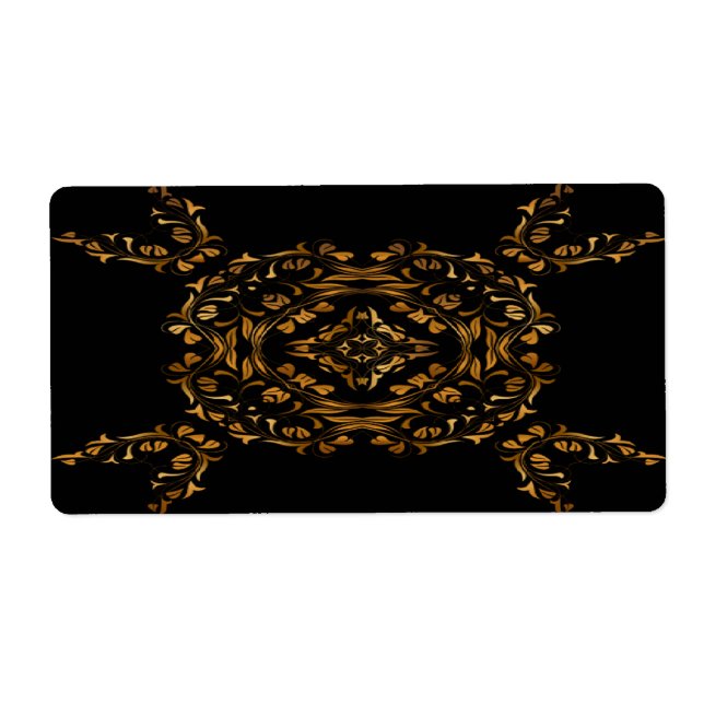 Gold flourish abstract design (Front)