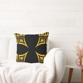 gold flower petal cushion