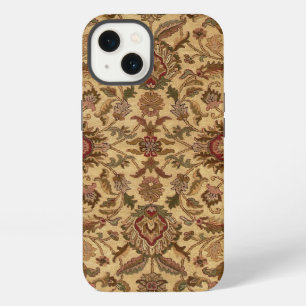Gold Flowers Arabesque oriental tapastery iPhone Case