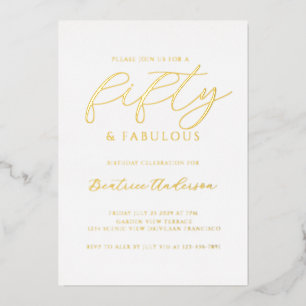 Gold Foil 50 and Fabulous