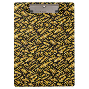 Gold Foil Abstract Pattern Clipboard
