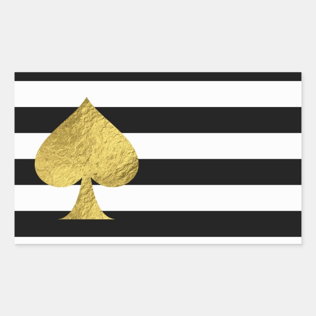 Gold Foil Ace of Spades Stickers (Front)
