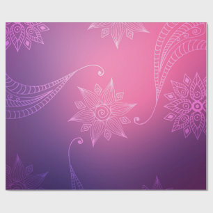 Gold Foil Arabian Bollywood Wrapping Paper