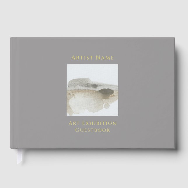 Gold Foil Art Exhibition Guestbook (Front)