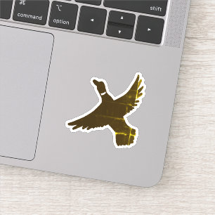 Gold Foil Artistic Flying Duck