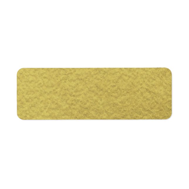 Gold Foil Background Texture Return Address Label (Front)
