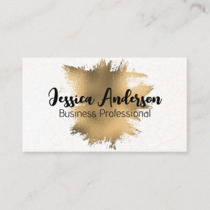 Gold Foil Brushed Background Business Card