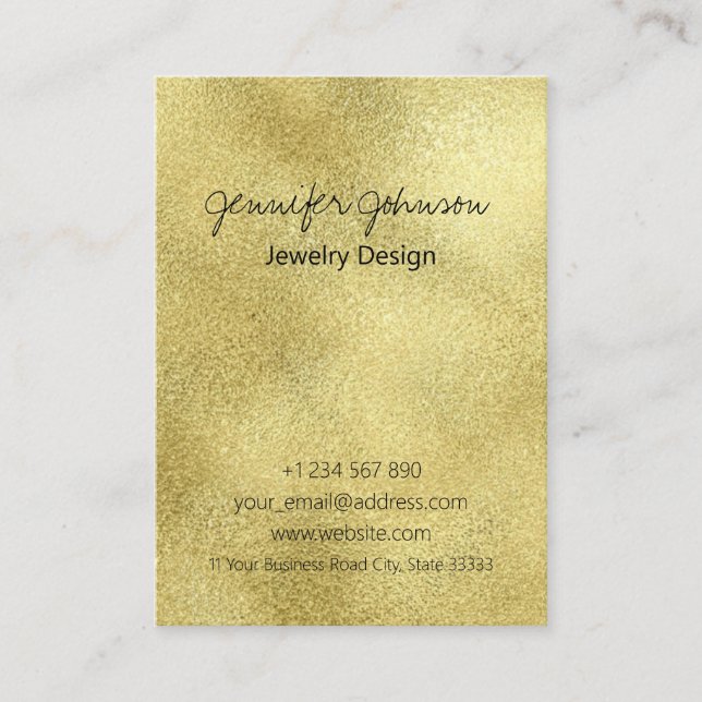 Gold Foil Business Card (Front)