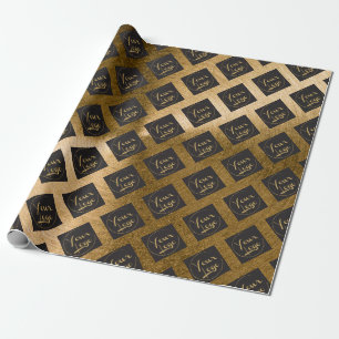 Gold Foil Business Logo Marketing Wrapping Paper