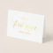 Gold Foil Card | to my father on my wedding day