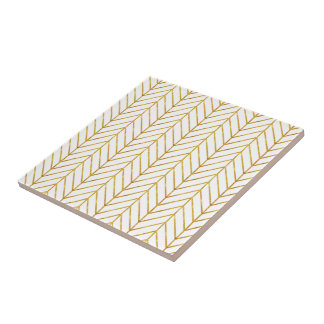 gold foil chevron tile