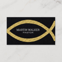 Gold Foil Christian Fish Religious