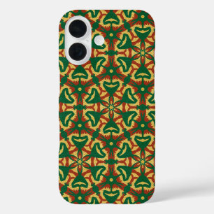 Gold Foil Christmas Snowflake Cookies iPhone 16 Case