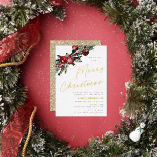 Gold Foil Classic Christmas Party