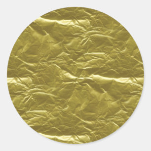 Gold Foil Classic Round Sticker
