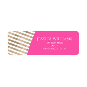 Gold Foil Colour Block Labels