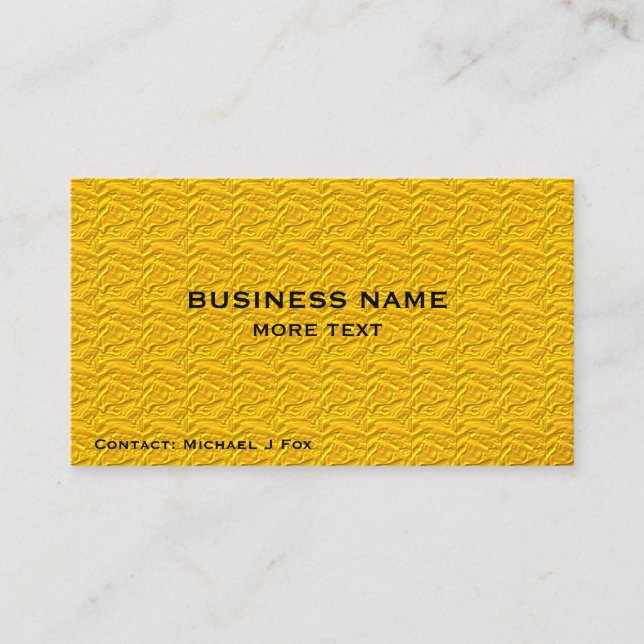gold foil design custom make your business card (Front)