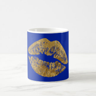 Gold Foil Effect Kiss Coffee Mug
