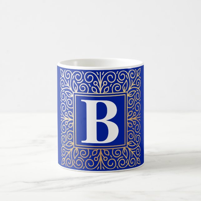 Gold Foil Effect Monogram Mug (Center)