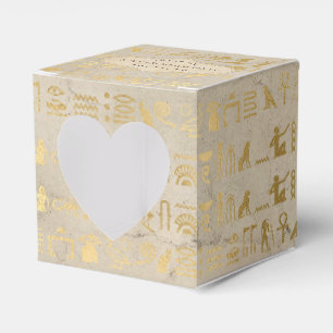 Gold Foil Egyptian Themed Party Favour Box