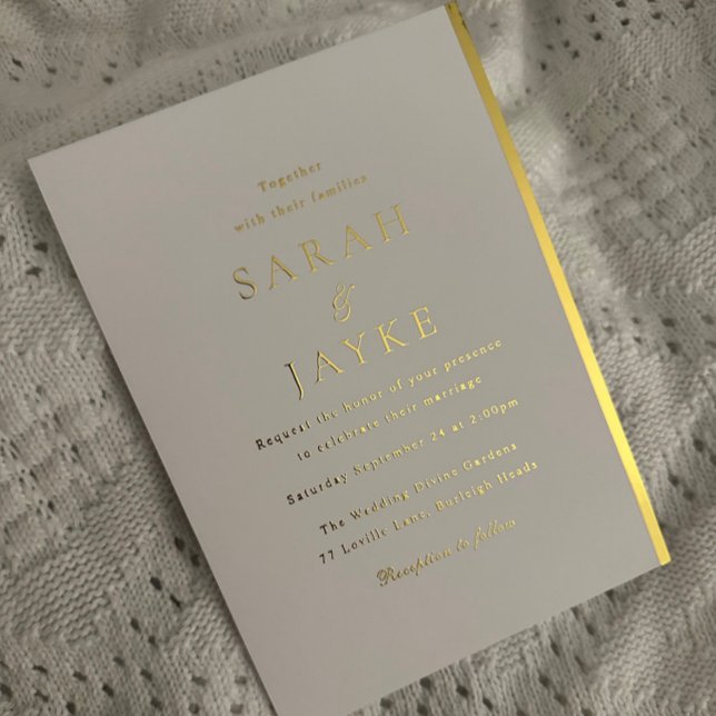 Gold Foil Elegant Modern Wedding (Creator Uploaded)