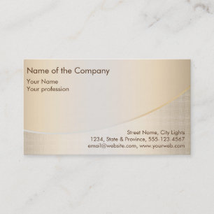 Gold Foil Elegant Retro Financial Services Business Card