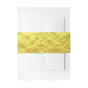 Gold Foil Elegant Wedding Blank Personalize Trendy Invitation Belly Band