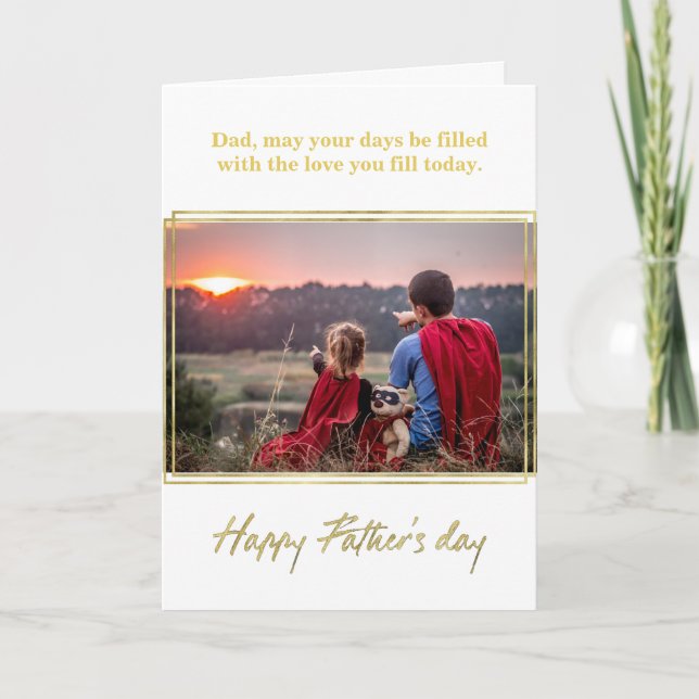 Gold Foil Father's Day Card (Front)