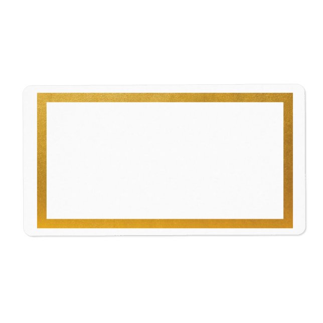 Gold foil frame blank (Front)