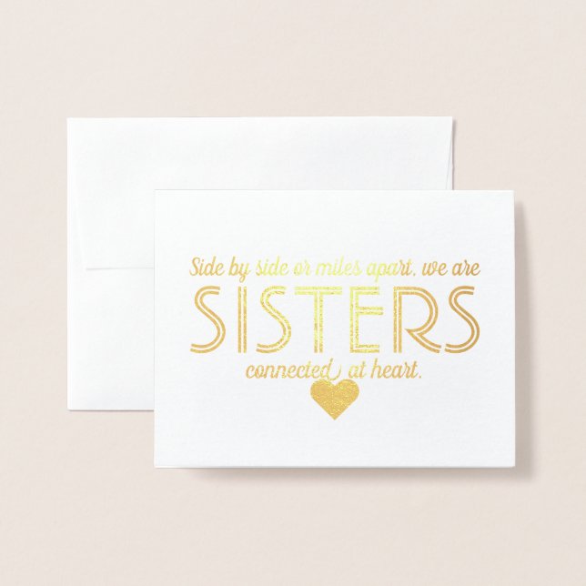 Gold Foil | Funny Bridesmaid or Maid of Honour Foil Card (Front With Envelope)