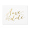 Gold Foil Glamour | Save the Date Postcard